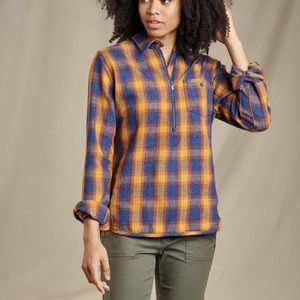 Toad&Co Bodie 1/4 Zip Flannel